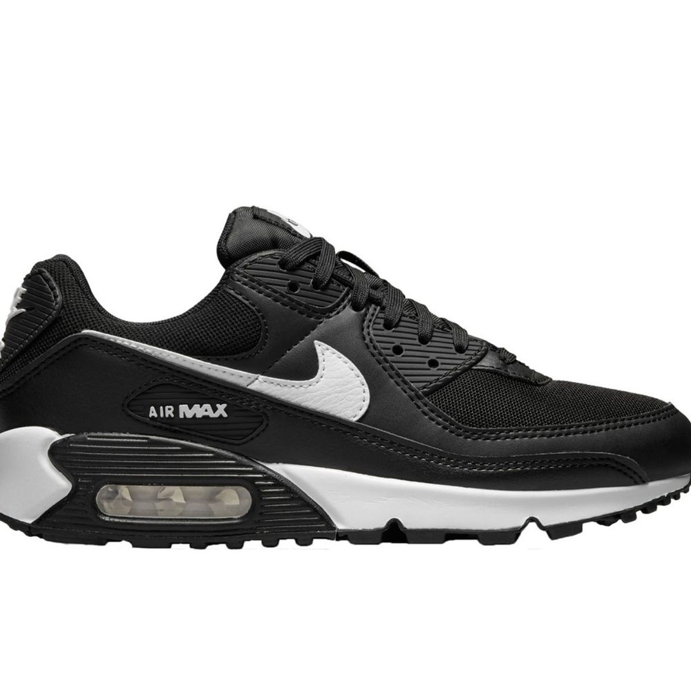 Nike Men’s Air Max 90 Black and White Sneakers